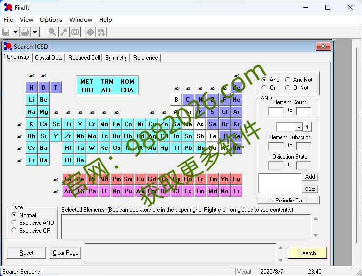 图片[1]-Findit 2014 (ICSD)晶体结构相数据库-东办绿软