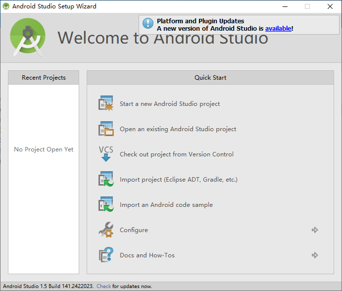 图片[1]-Android Studio1.5安装教程(含安装包)-东办绿软