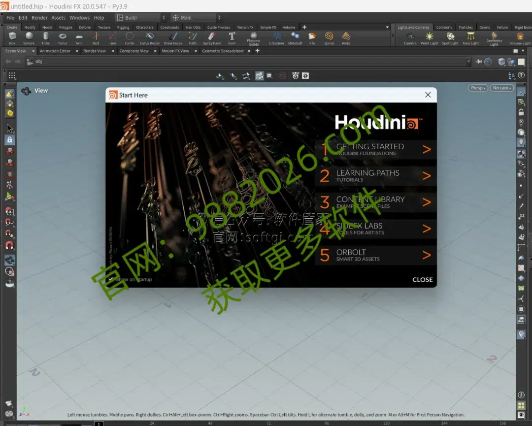 图片[1]-SideFX Houdini FX 20.0-东办绿软