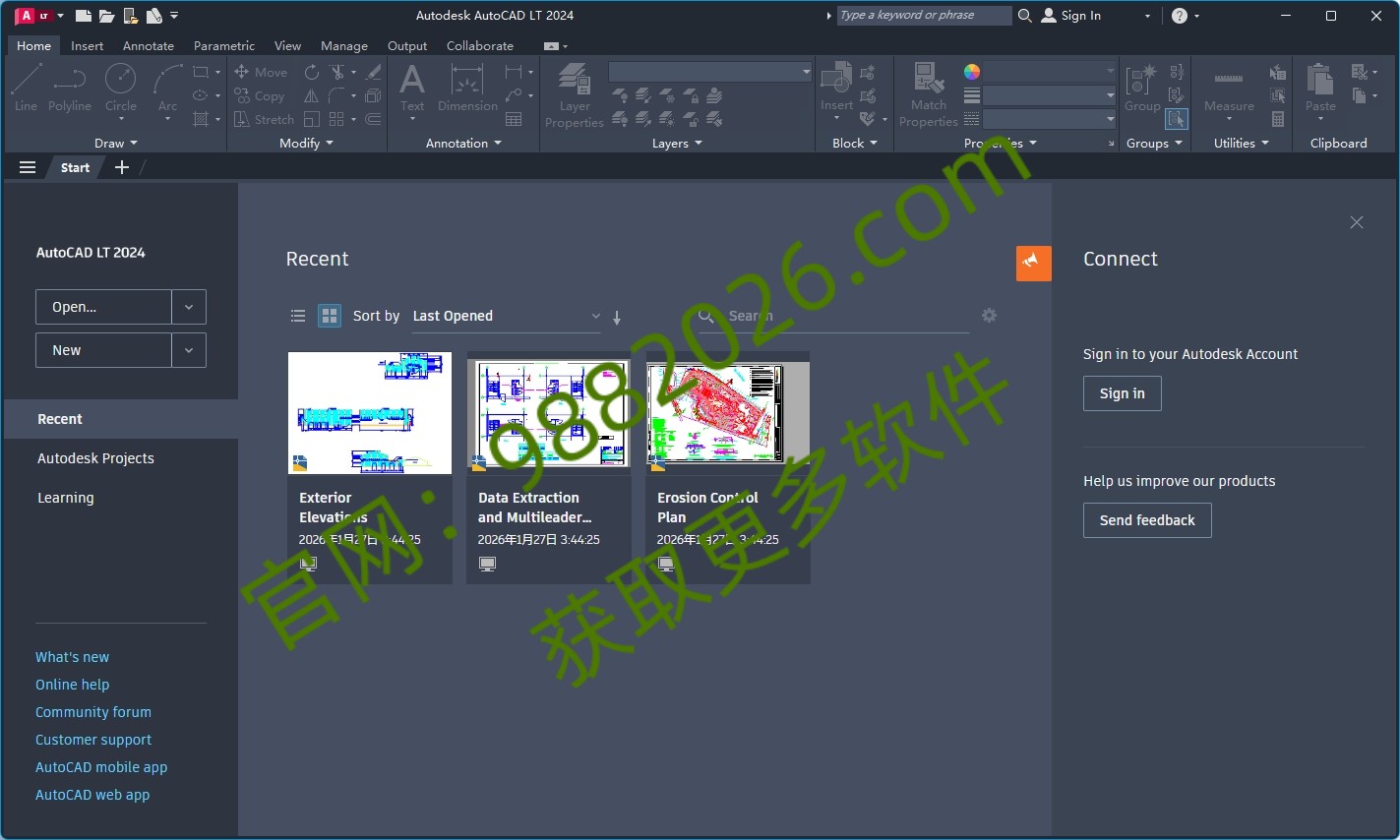 图片[1]-AutoCAD LT 2024.1.3安装教程与下载-东办绿软